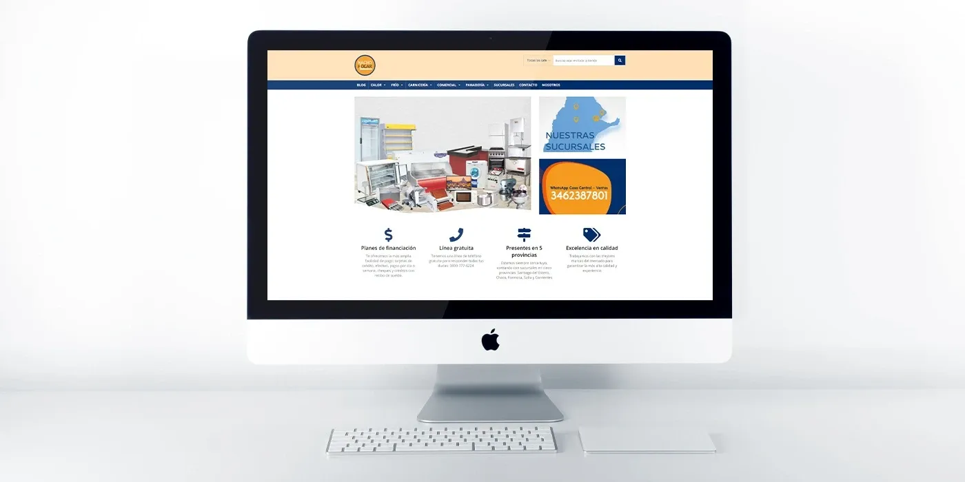 Web con catálogo online / Nacho Hogar